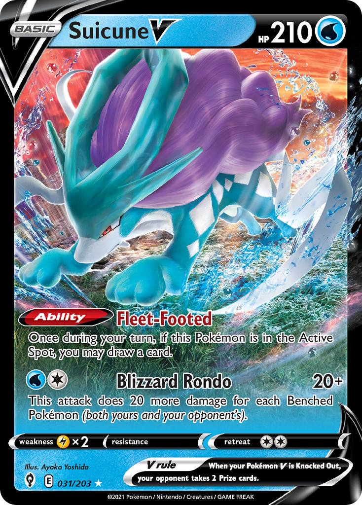 Evolving Skies Suicune V #31/203